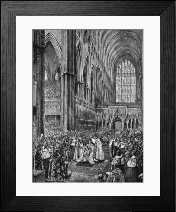 Framed Print : The Crowning of Queen Elizabeth II / Coronation Framed Print : The Crowning of Queen Elizabeth II / Coronation