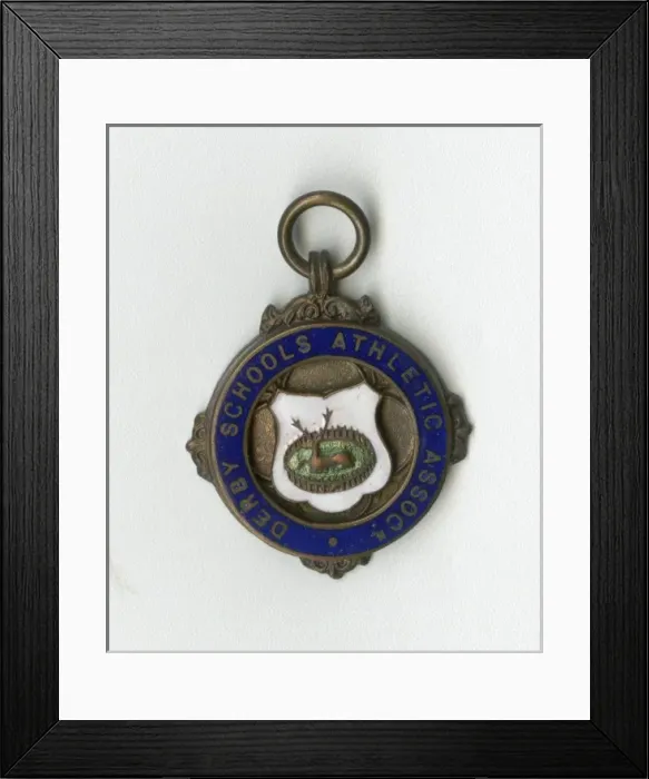 Framed Print : Medal, Derby Schools Athletic Association Framed Print : Medal, Derby Schools Athletic Association