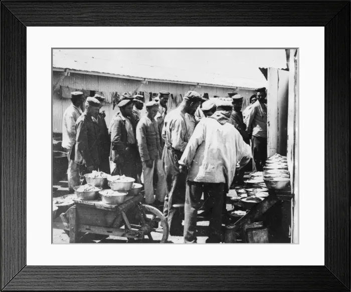 Framed Print : German prisoners of war, Casablanca, Morocco, WW1