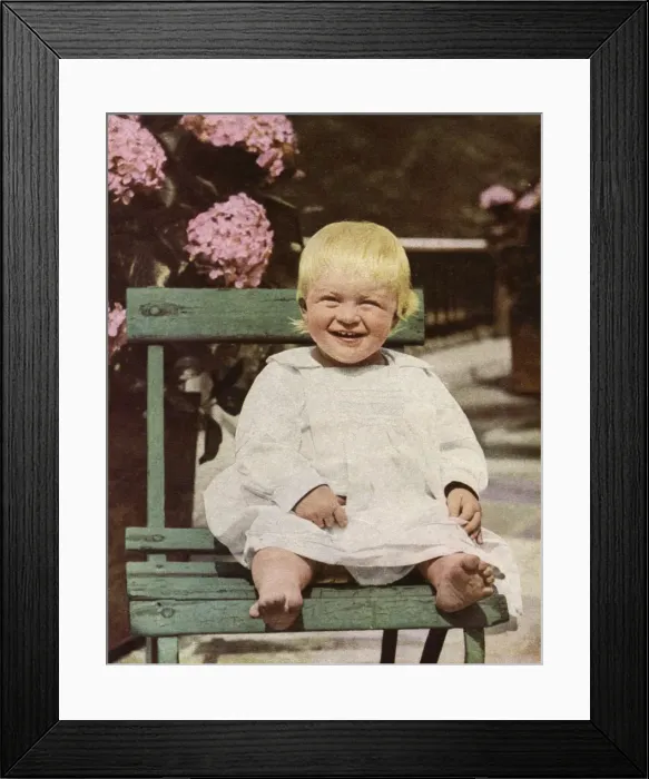 Framed Print : Prince Philip, Duke of Edinburgh as a baby Framed Print : Prince Philip, Duke of Edinburgh as a baby
