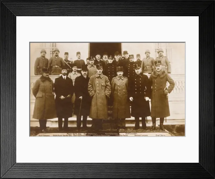 Framed Print : Diplomats of the Central Powers Framed Print : Diplomats of the Central Powers