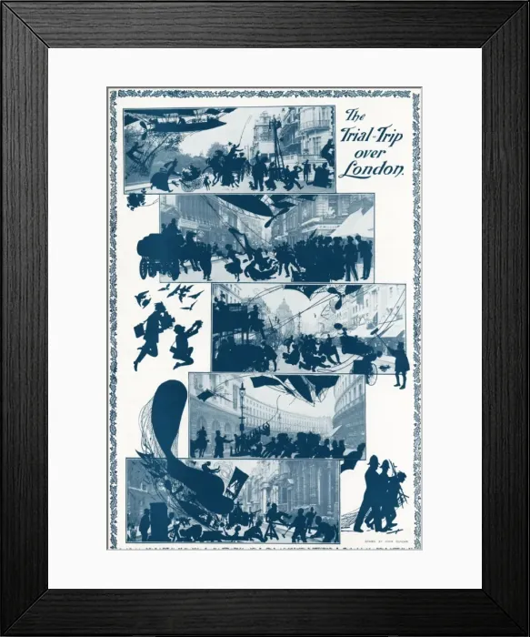 Framed Print : Trial Trip over London by John Duncan Framed Print : Trial Trip over London by John Duncan