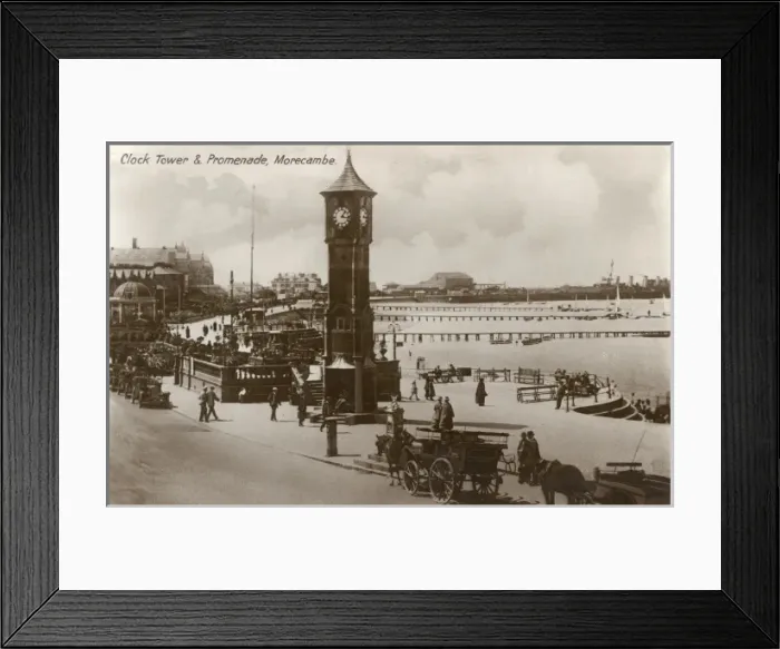 Framed Print : Clock Tower & Promenade, Morecambe, Lancashire Framed Print : Clock Tower & Promenade, Morecambe, Lancashire