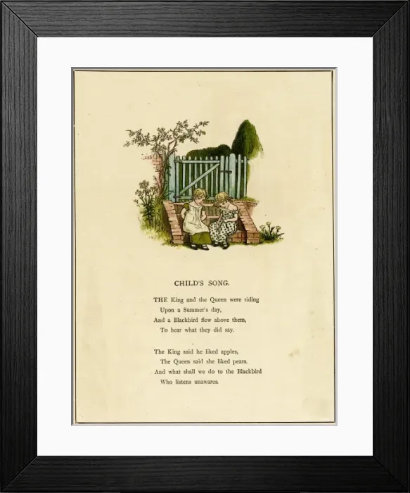 Framed Print : Illustration, The Little London Girl Framed Print : Illustration, The Little London Girl