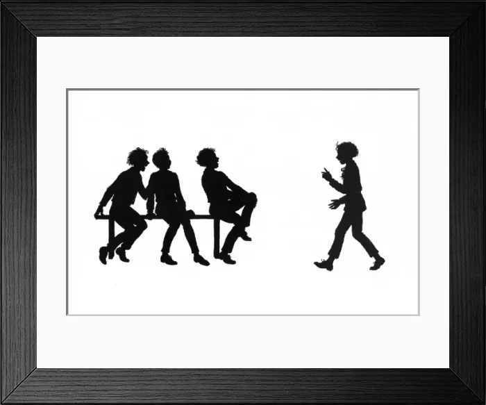 Framed Print : Dunderpate and his three schoolfriends Framed Print : Dunderpate and his three schoolfriends