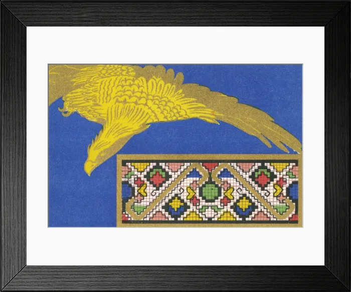 Framed Print : Russian Berlin Work Pattern Framed Print : Russian Berlin Work Pattern