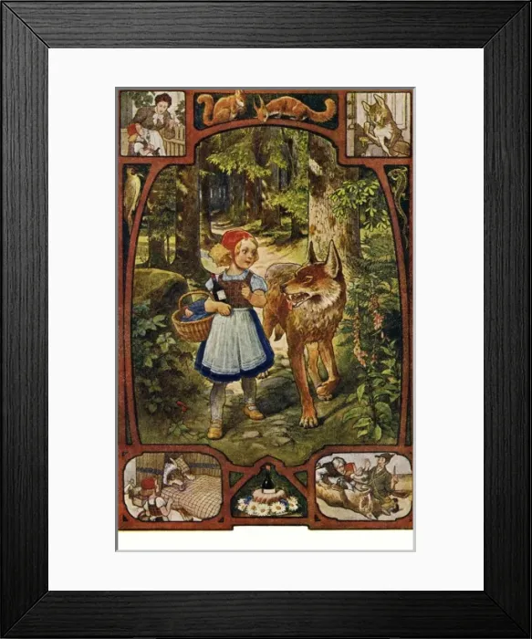 Framed Print : Red Riding Hood Framed Print : Red Riding Hood