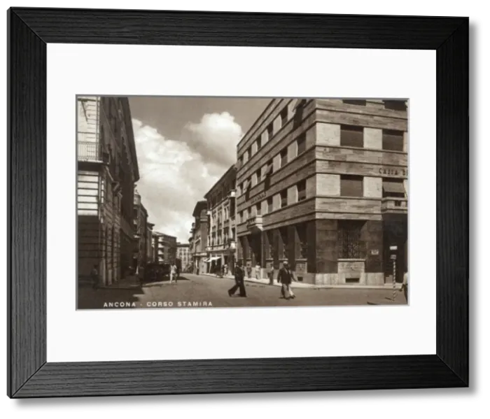 Framed Print : Ancona - Corso Stamira - Italy Framed Print : Ancona - Corso Stamira - Italy