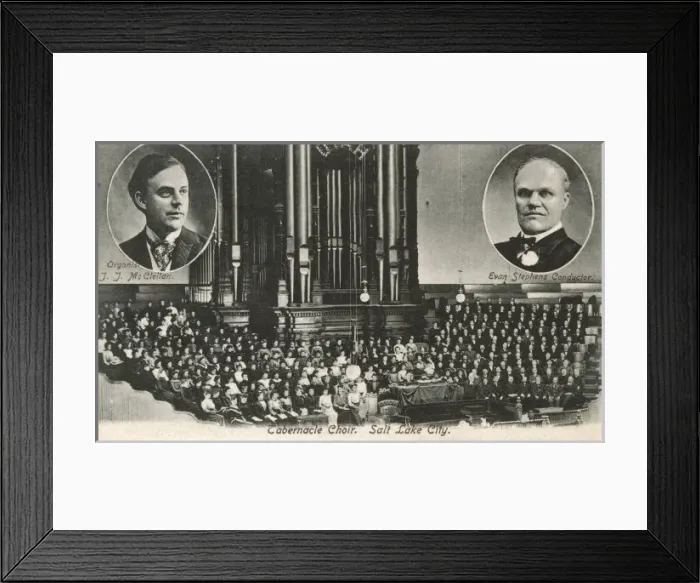 Framed Print : Tabernacle Choir, Organist and Conductor - Salt Lake City Framed Print : Tabernacle Choir, Organist and Conductor - Salt Lake City