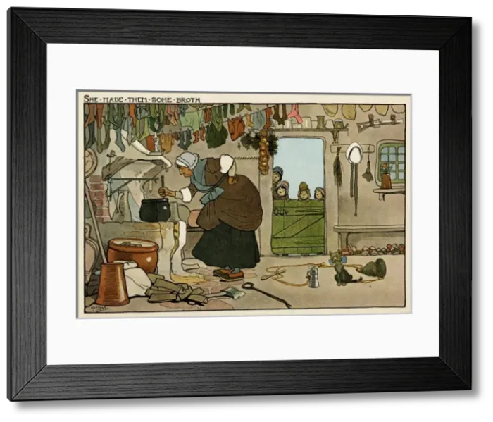 Framed Print : She made them some broth Framed Print : She made them some broth