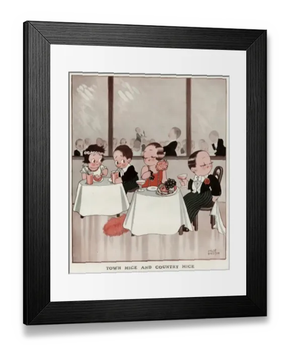 Framed Print : Town mice and country mice Framed Print : Town mice and country mice