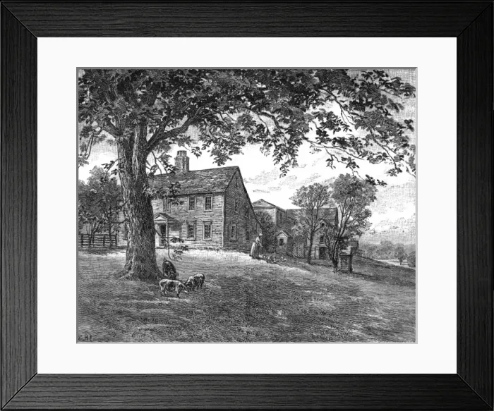 Framed Print : Anne Bradstreets Home Framed Print : Anne Bradstreets Home