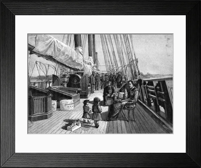 Framed Print : Lady Brassey on Deck Framed Print : Lady Brassey on Deck