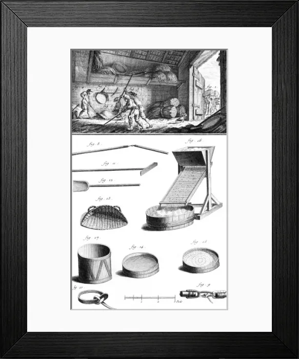 Framed Print : Threshing in France 18Th Framed Print : Threshing in France 18Th