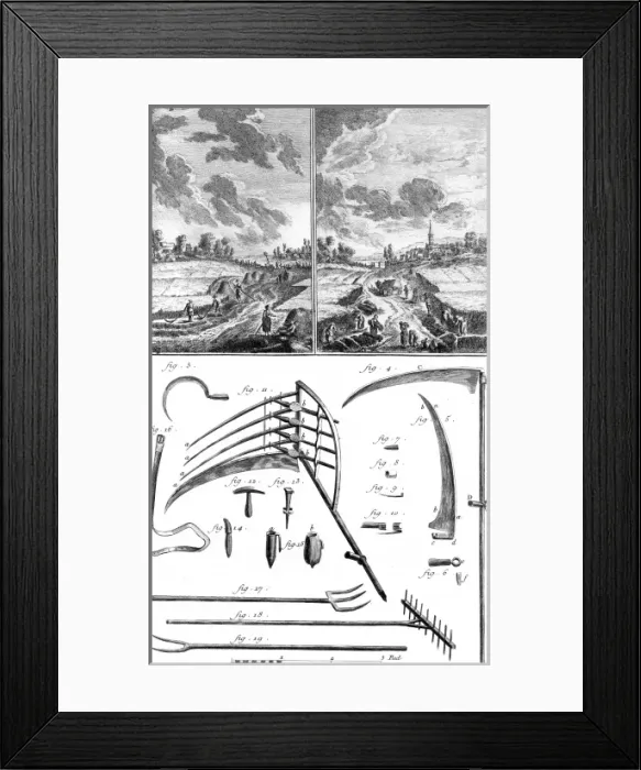 Framed Print : Harvest in France 18Th Framed Print : Harvest in France 18Th