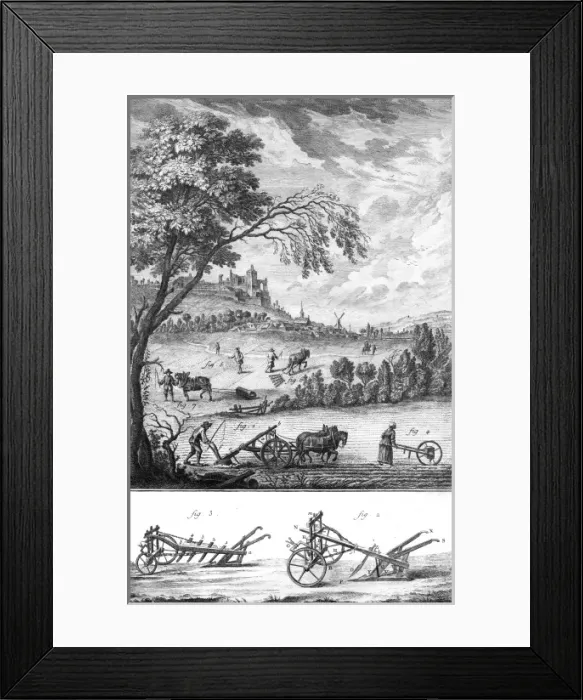 Framed Print : Farming in France 18Th Framed Print : Farming in France 18Th