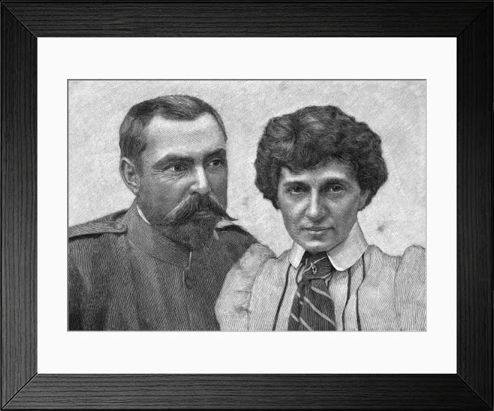 Framed Print : Louis Botha and Wife Framed Print : Louis Botha and Wife