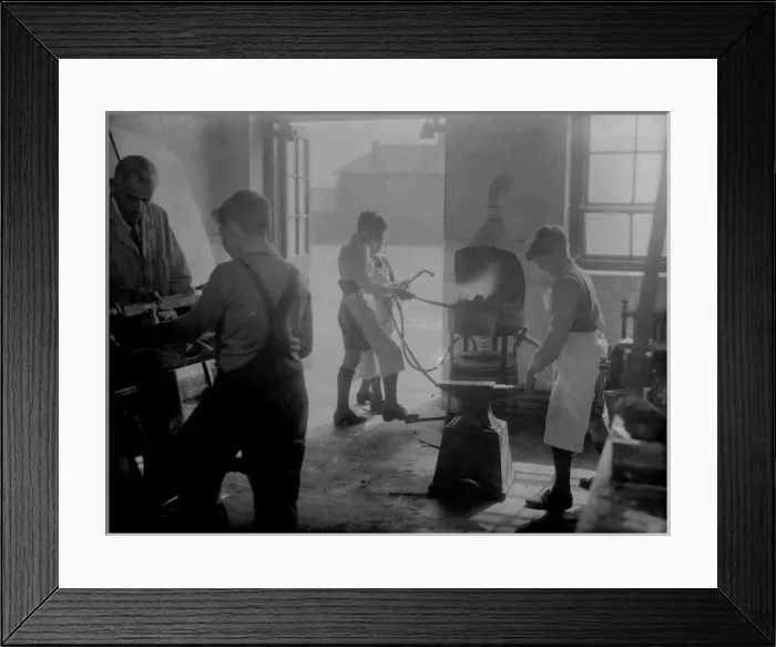 Framed Print : Apprentice Blacksmiths Framed Print : Apprentice Blacksmiths
