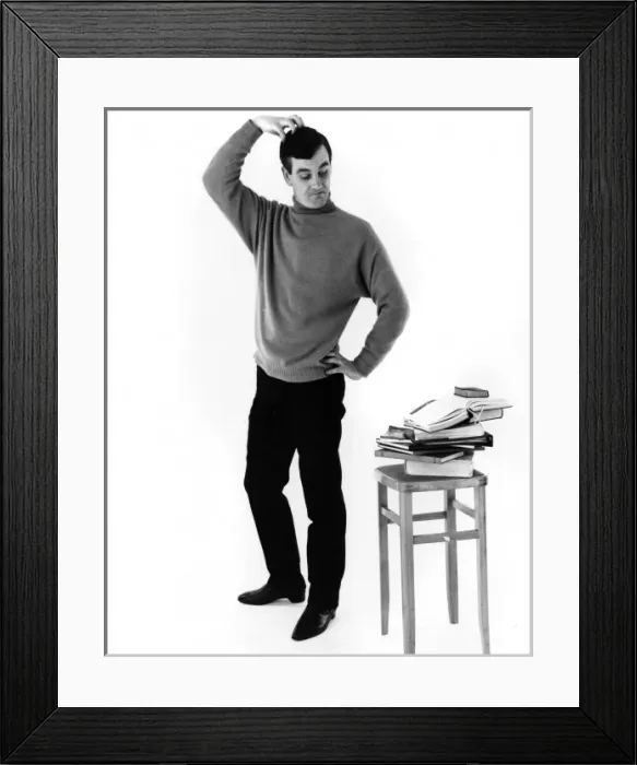 Framed Print : A Man with Books Framed Print : A Man with Books