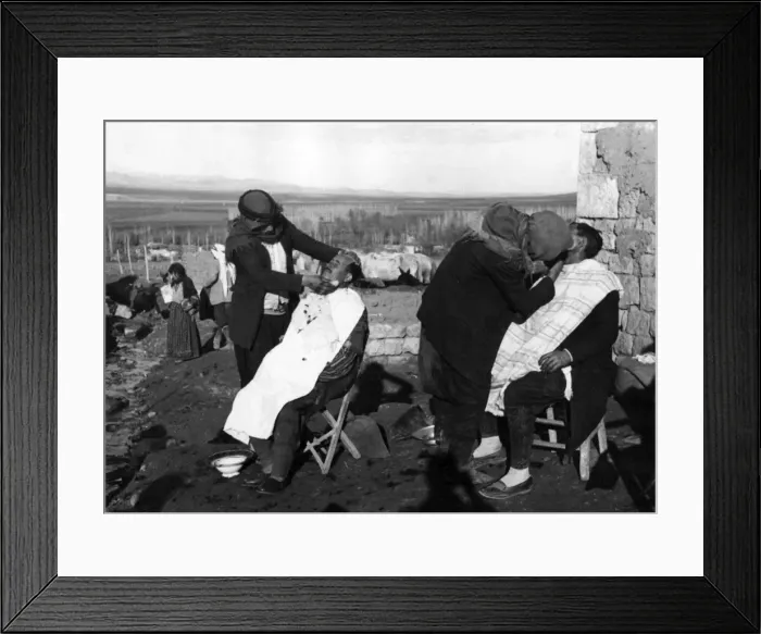 Framed Print : Arab Barbers Framed Print : Arab Barbers