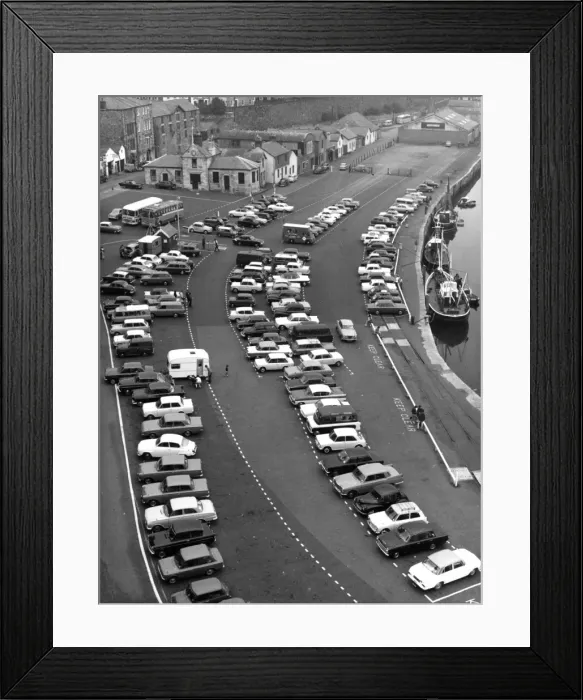 Framed Print : Car Park 1960S Framed Print : Car Park 1960S