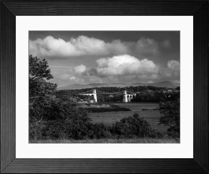 Framed Print : Menai Suspension Bridge Framed Print : Menai Suspension Bridge