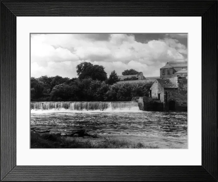 Framed Print : River Wharfe Weir Framed Print : River Wharfe Weir
