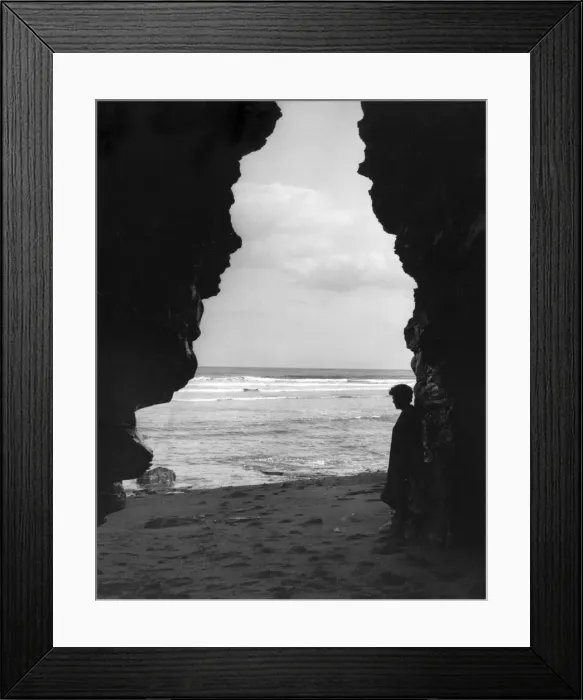 Framed Print : Sandsend Caves Framed Print : Sandsend Caves