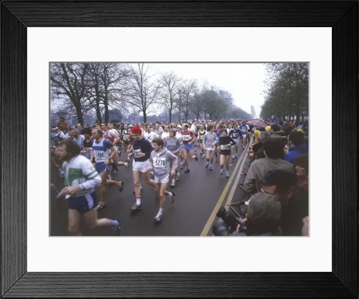 Framed Print : London Marathon 1981 Framed Print : London Marathon 1981