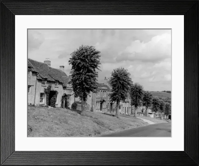 Framed Print : Lime Tree Hill Burford Framed Print : Lime Tree Hill Burford