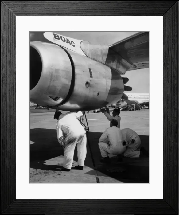 Framed Print : Aircraft Safety Check Framed Print : Aircraft Safety Check