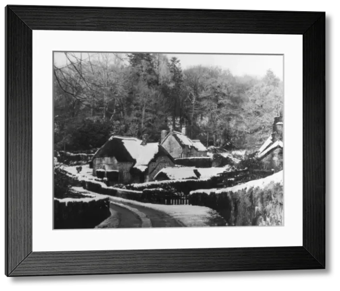 Framed Print : Devonshire Snow Scene Framed Print : Devonshire Snow Scene