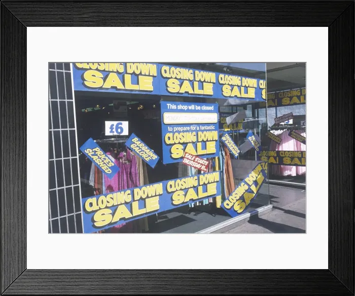Framed Print : Closing down Sale Framed Print : Closing down Sale