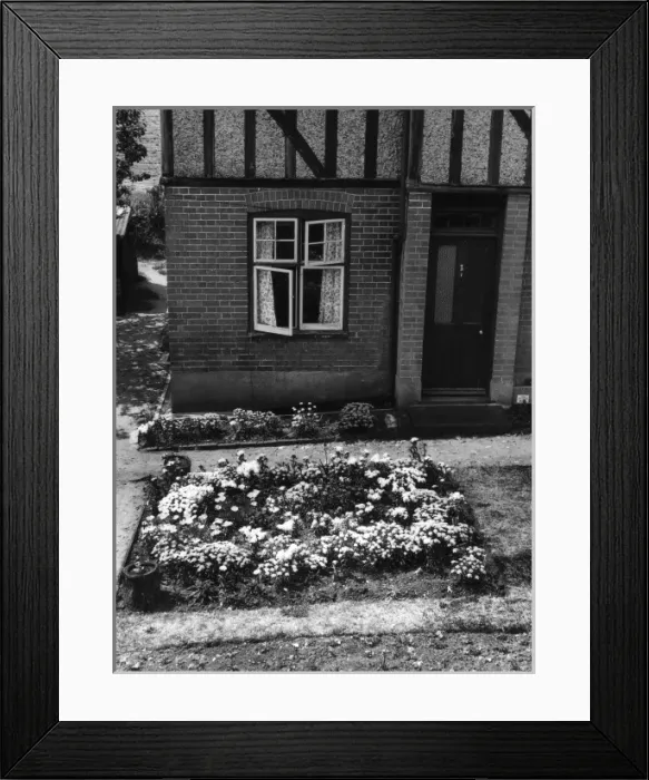 Framed Print : Cottage Flower Bed Framed Print : Cottage Flower Bed