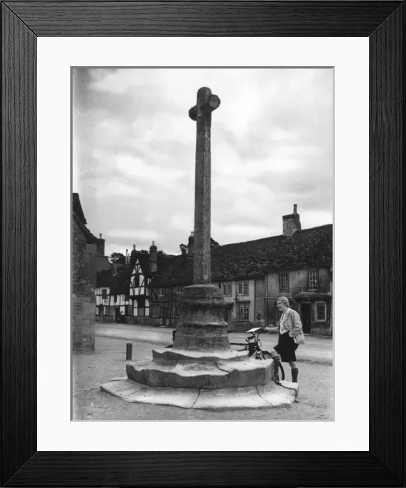Framed Print : Lacock Village Cross Framed Print : Lacock Village Cross