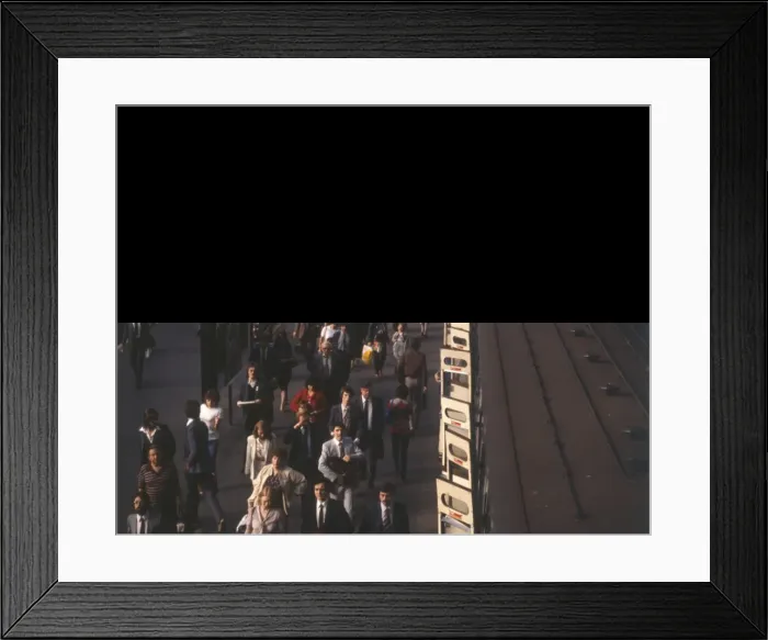 Framed Print : Waterloo Commuters Framed Print : Waterloo Commuters