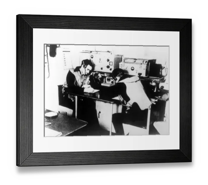 Framed Print : German Navy Signal Room Framed Print : German Navy Signal Room