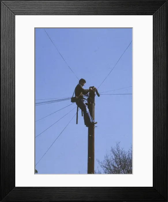 Framed Print : Telephone Engineer Framed Print : Telephone Engineer