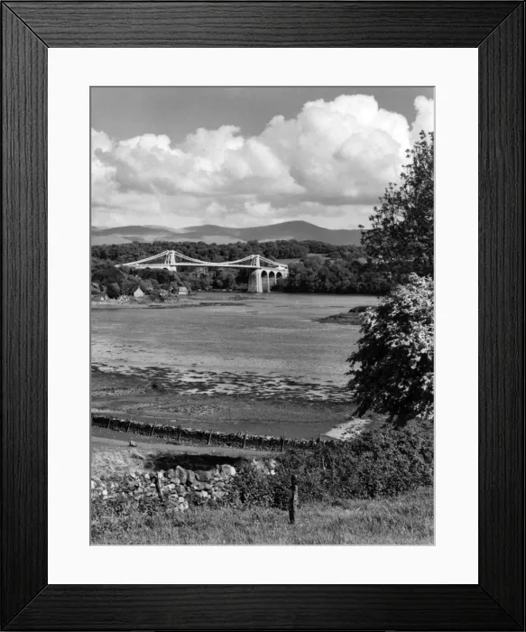 Framed Print : Menai Suspension Bridge Framed Print : Menai Suspension Bridge