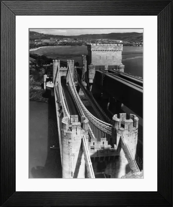 Framed Print : Conway Castle Bridge Framed Print : Conway Castle Bridge