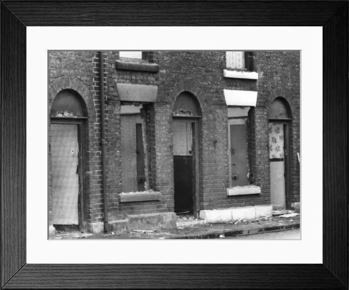 Framed Print : Condemned Slums Framed Print : Condemned Slums