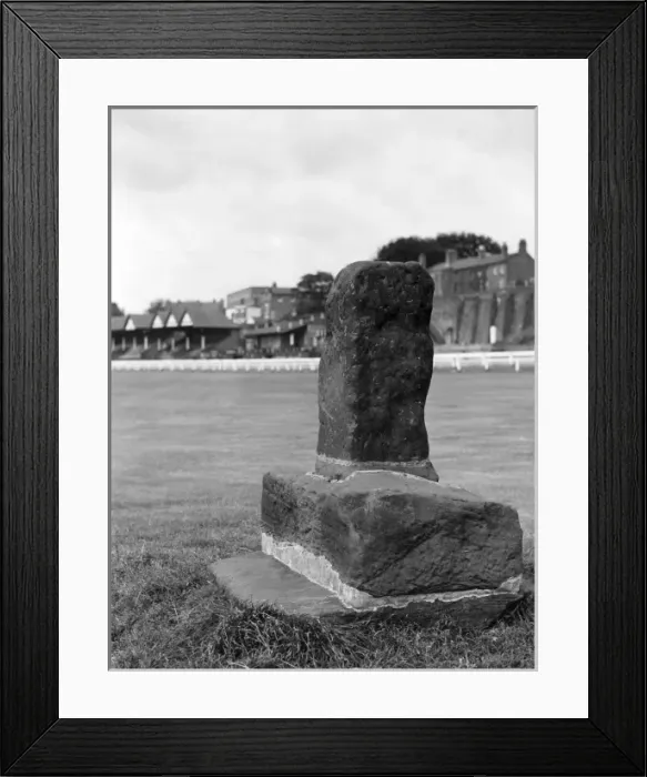 Framed Print : Roodee Racecourse Cross Framed Print : Roodee Racecourse Cross