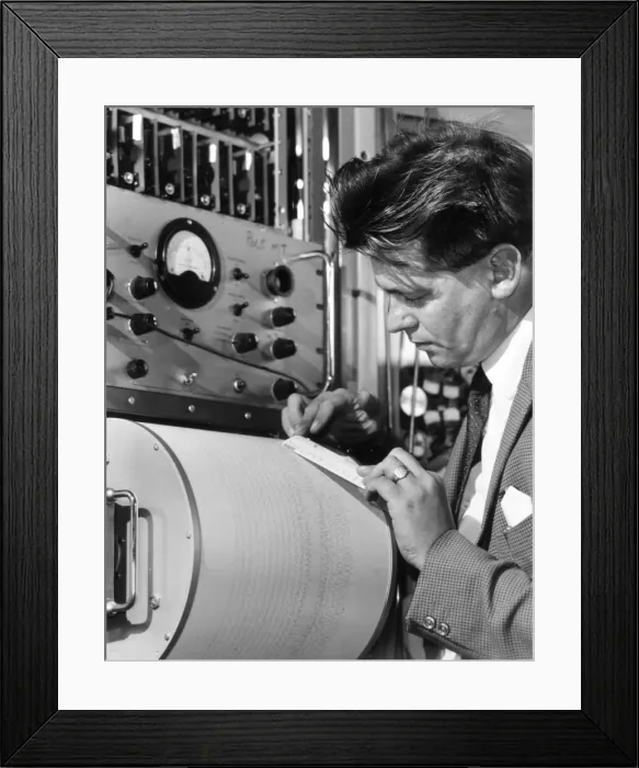 Framed Print : Measuring an Earhquake Framed Print : Measuring an Earhquake