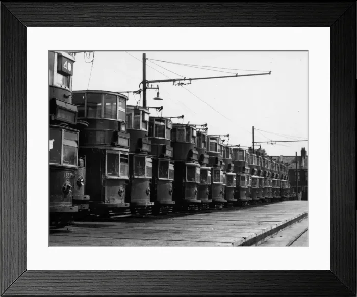 Framed Print : Tram Graveyard Framed Print : Tram Graveyard