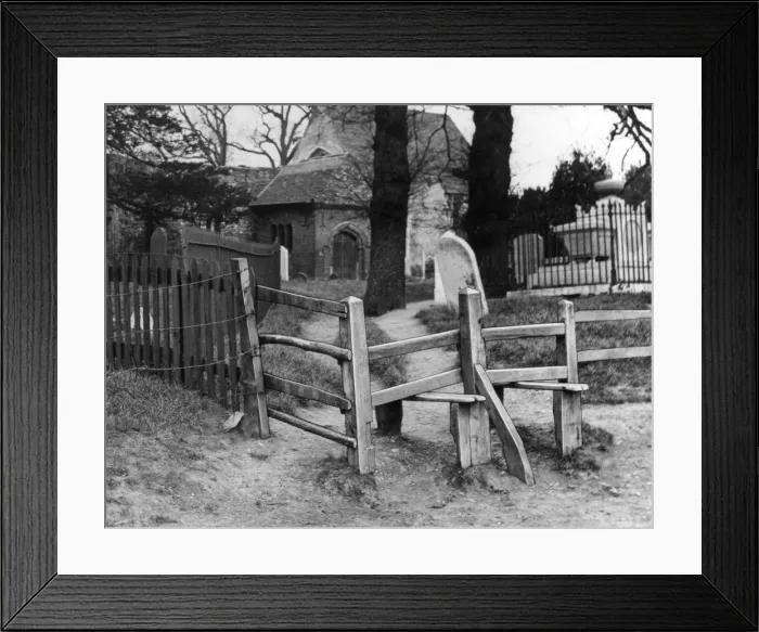 Framed Print : Churchyard Stile Framed Print : Churchyard Stile