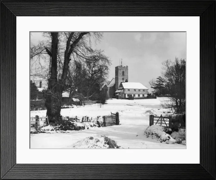 Framed Print : Essex Snow Scene Framed Print : Essex Snow Scene
