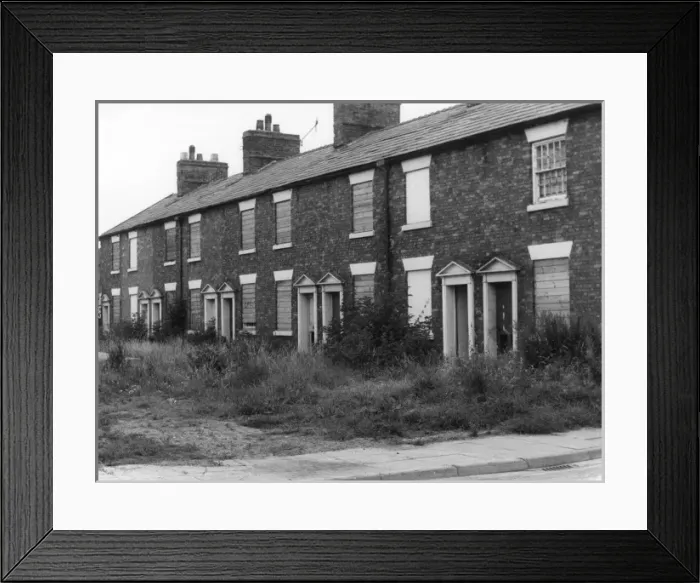 Framed Print : Condemned Housing Framed Print : Condemned Housing
