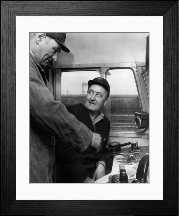 Framed Print : Train Driving Lesson Framed Print : Train Driving Lesson