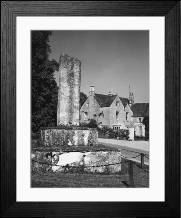 Framed Print : Westwell Village Cross Framed Print : Westwell Village Cross