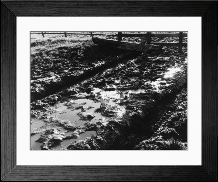 Framed Print : Muddy Country Lane Framed Print : Muddy Country Lane